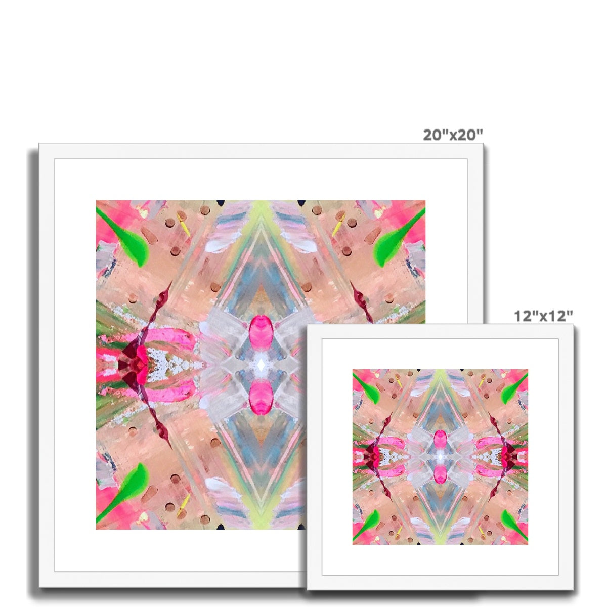 Pink Framed & Mounted Print