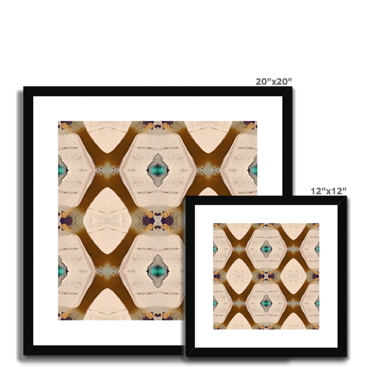 Brown Framed & Mounted Print