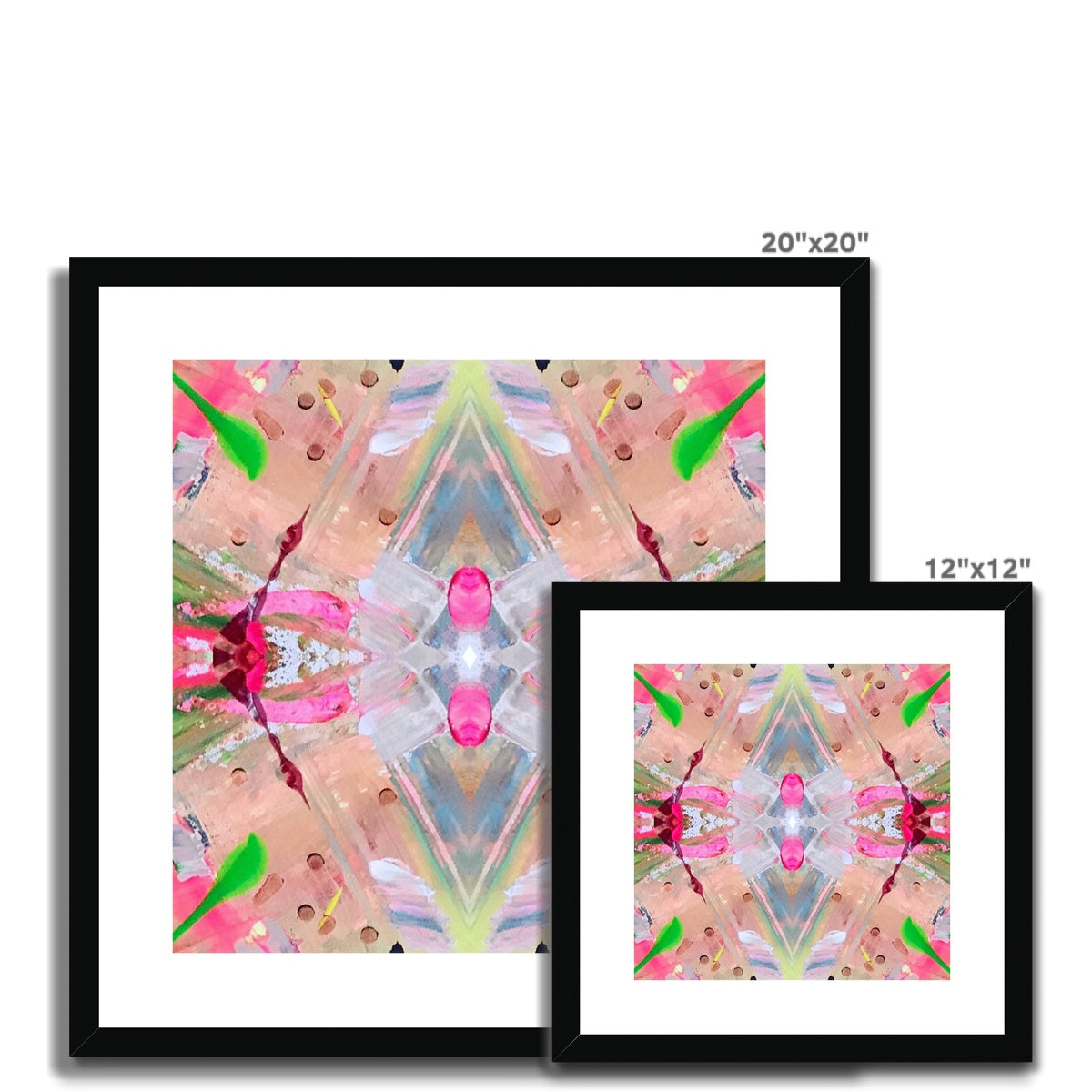 Pink Framed & Mounted Print