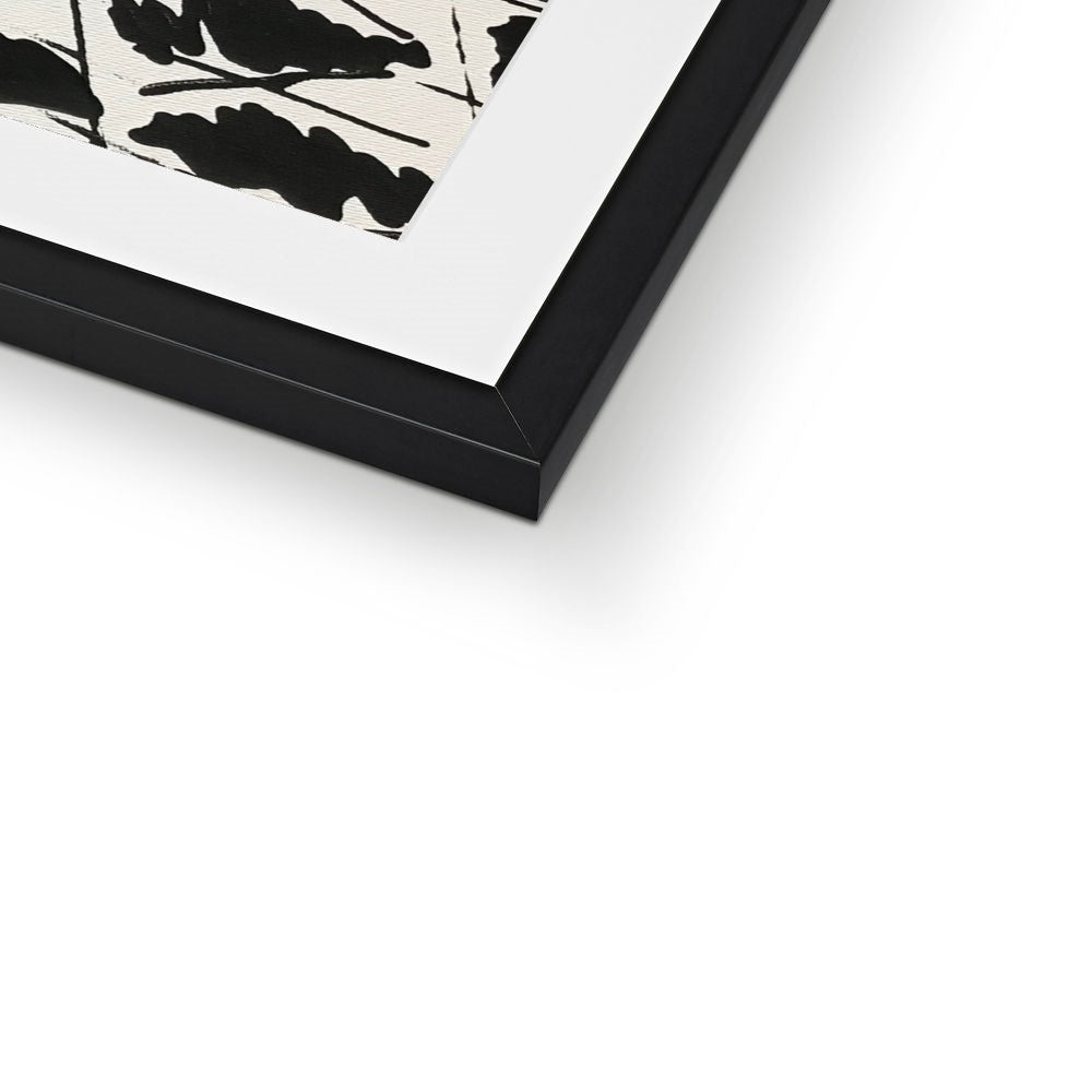 Black & White Framed & Mounted Print