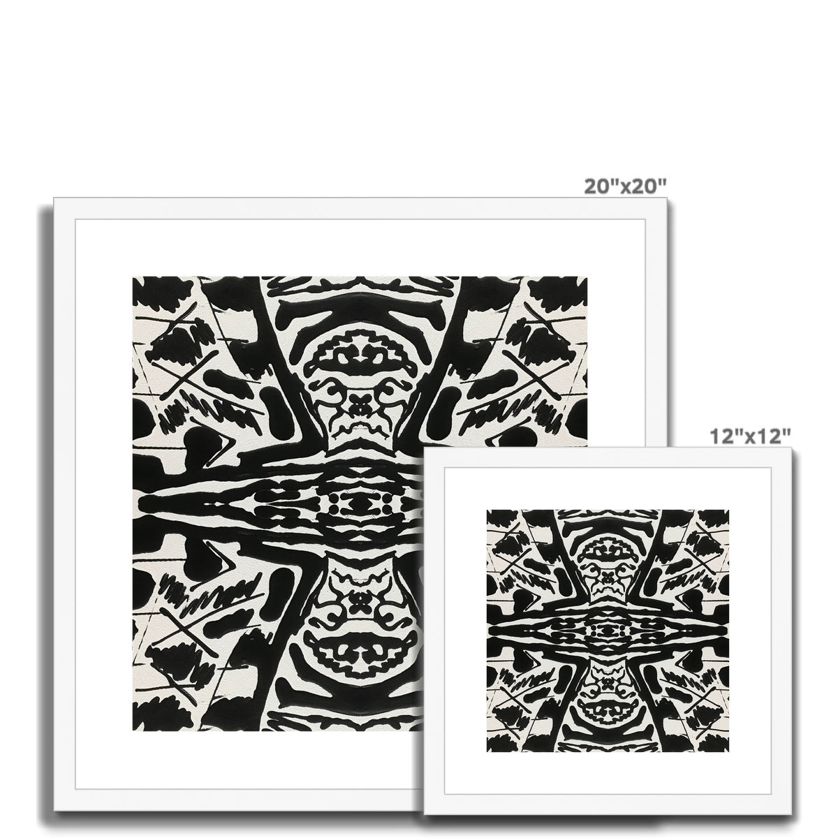 Black & White Framed & Mounted Print