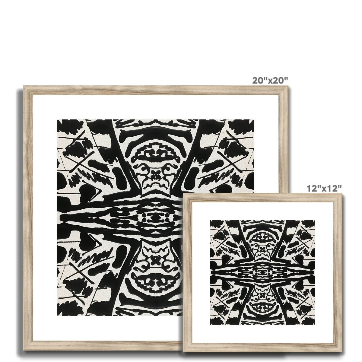 Black & White Framed & Mounted Print