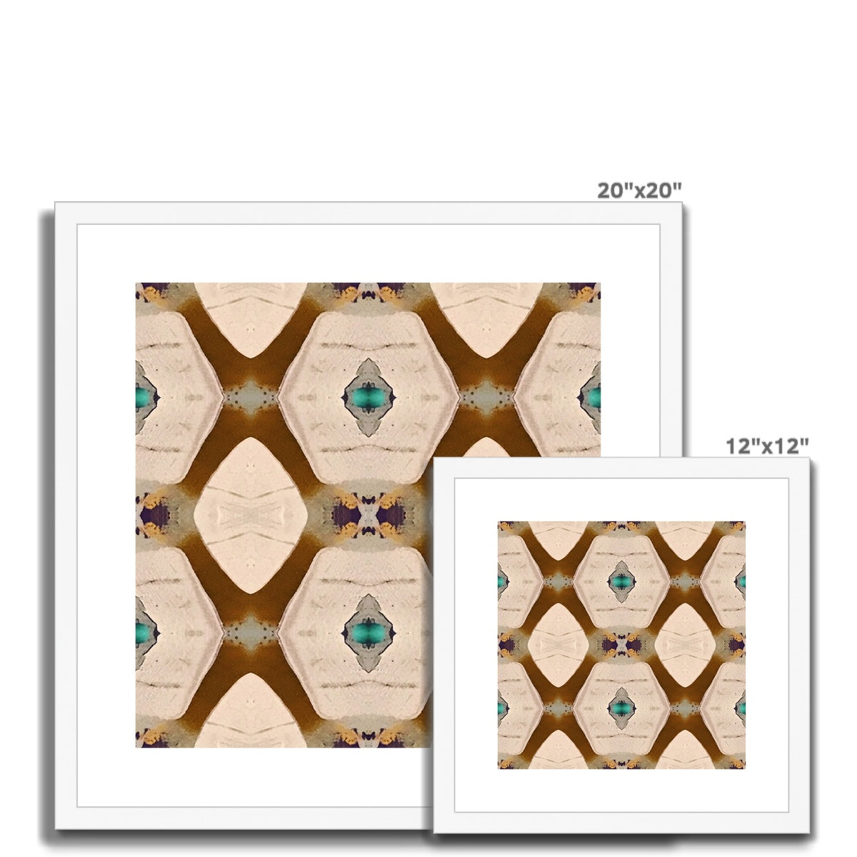 Brown Framed & Mounted Print