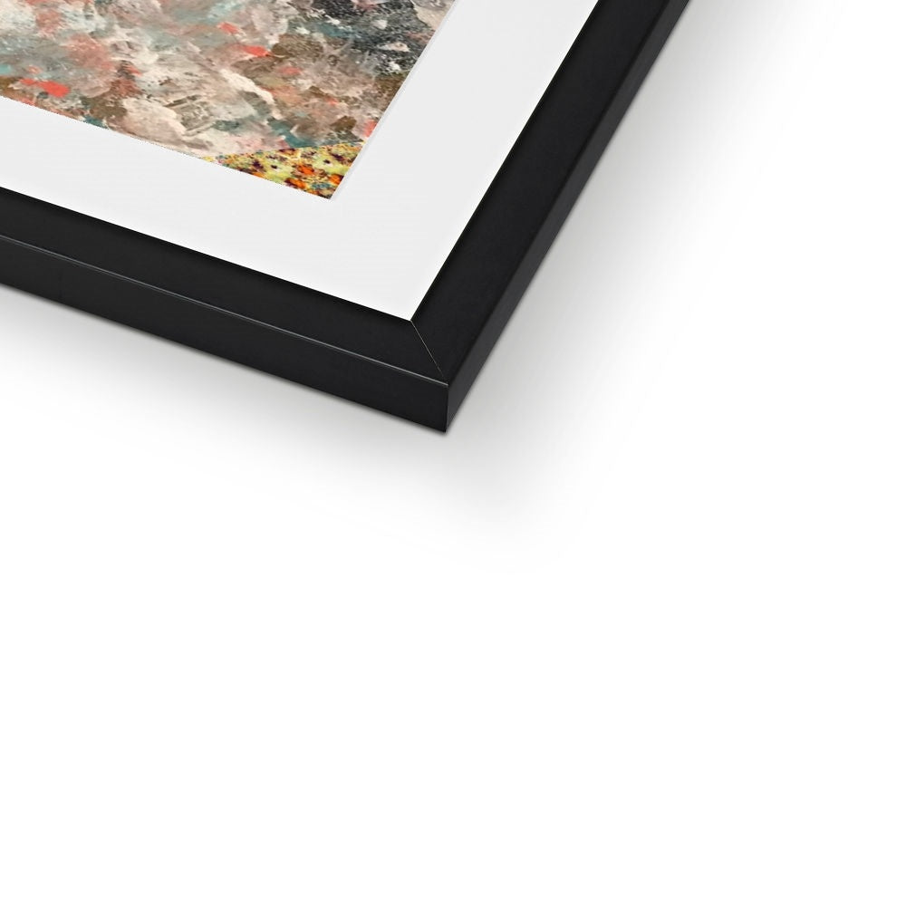 Brown Kaleidoscope Framed & Mounted Print