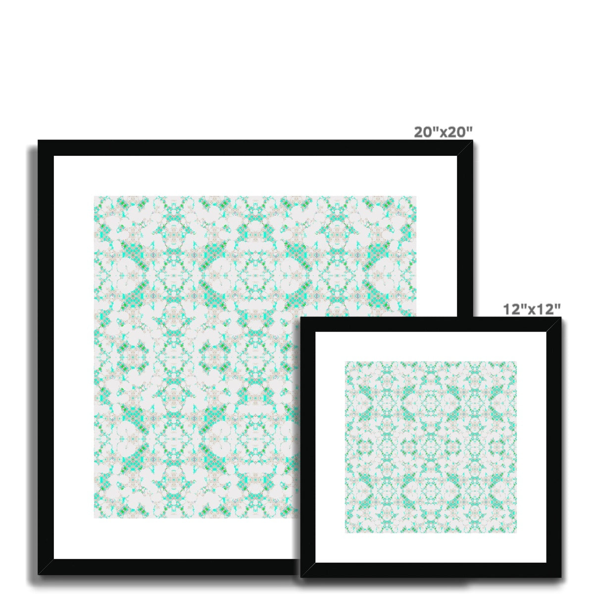 Turquoise Framed & Mounted Print