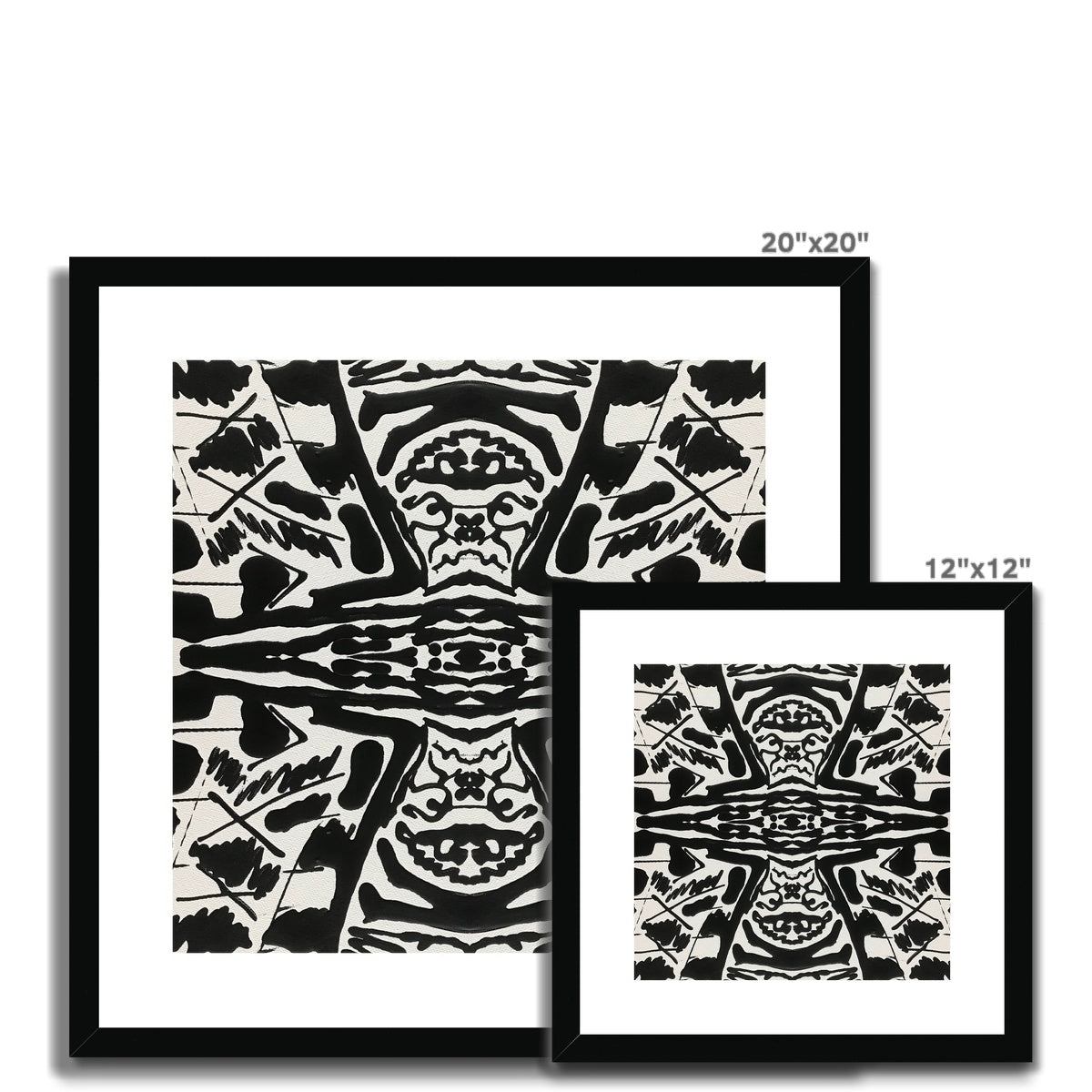 Black & White Framed & Mounted Print
