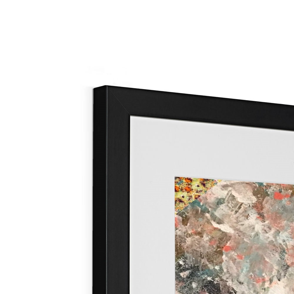 Brown Kaleidoscope Framed & Mounted Print