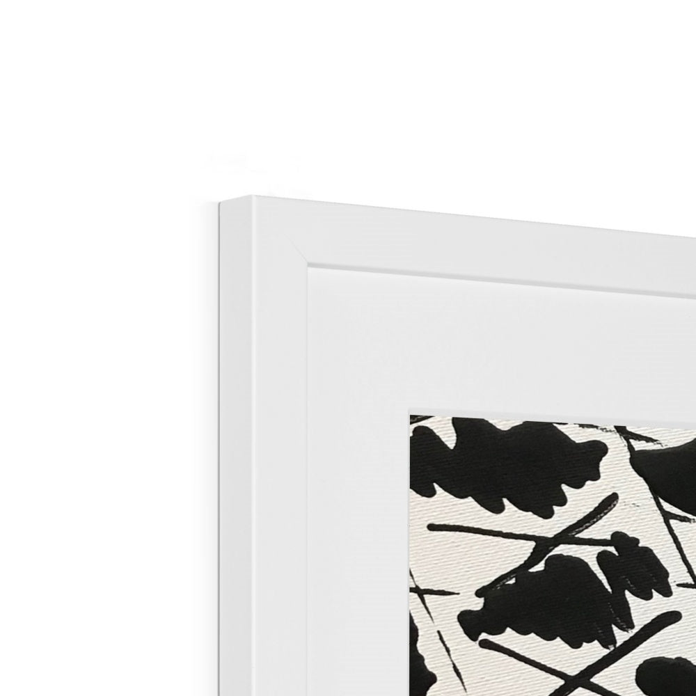 Black & White Framed & Mounted Print