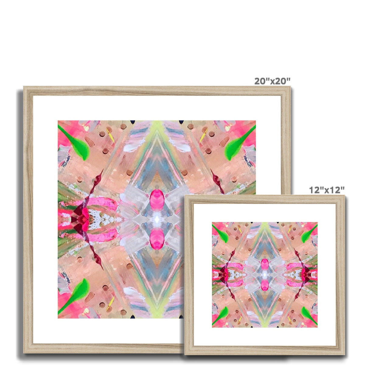 Pink Framed & Mounted Print
