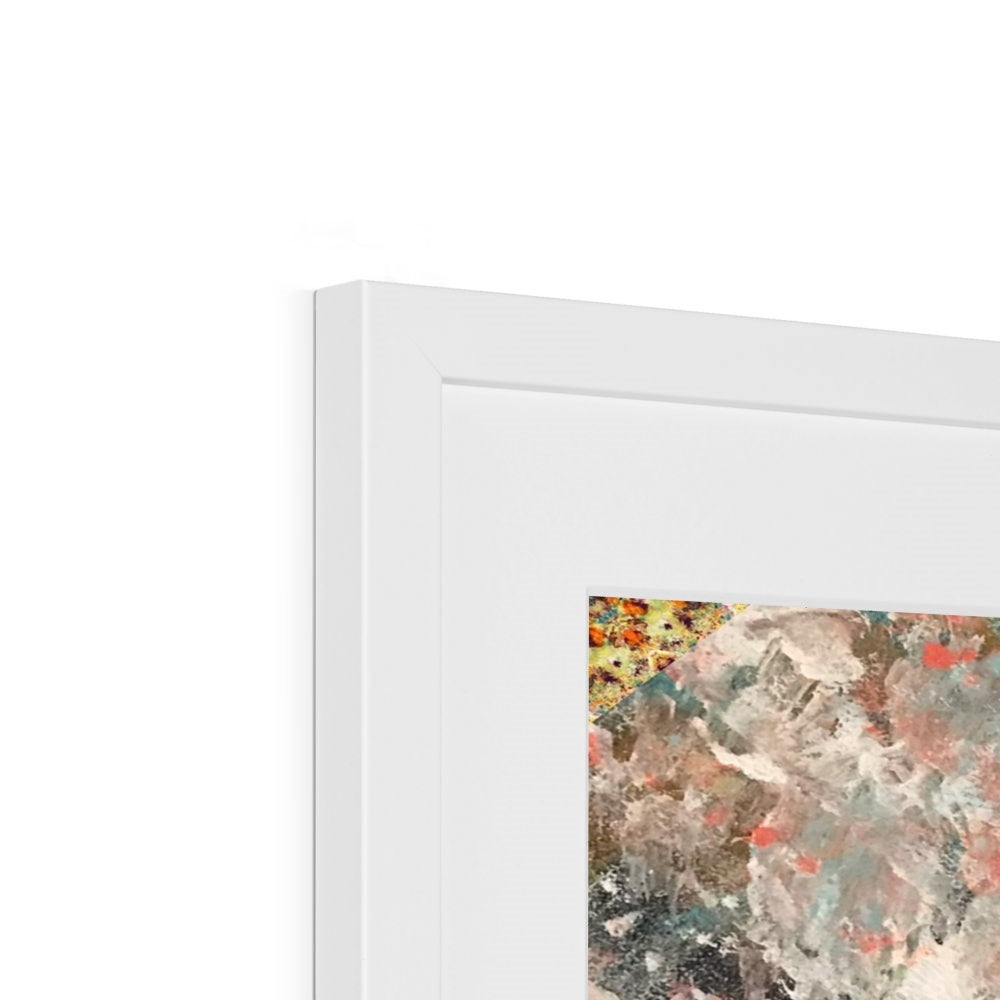 Brown Kaleidoscope Framed & Mounted Print