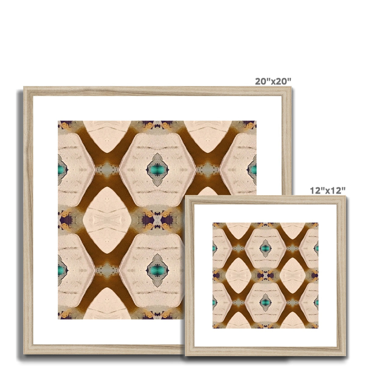 Brown Framed & Mounted Print