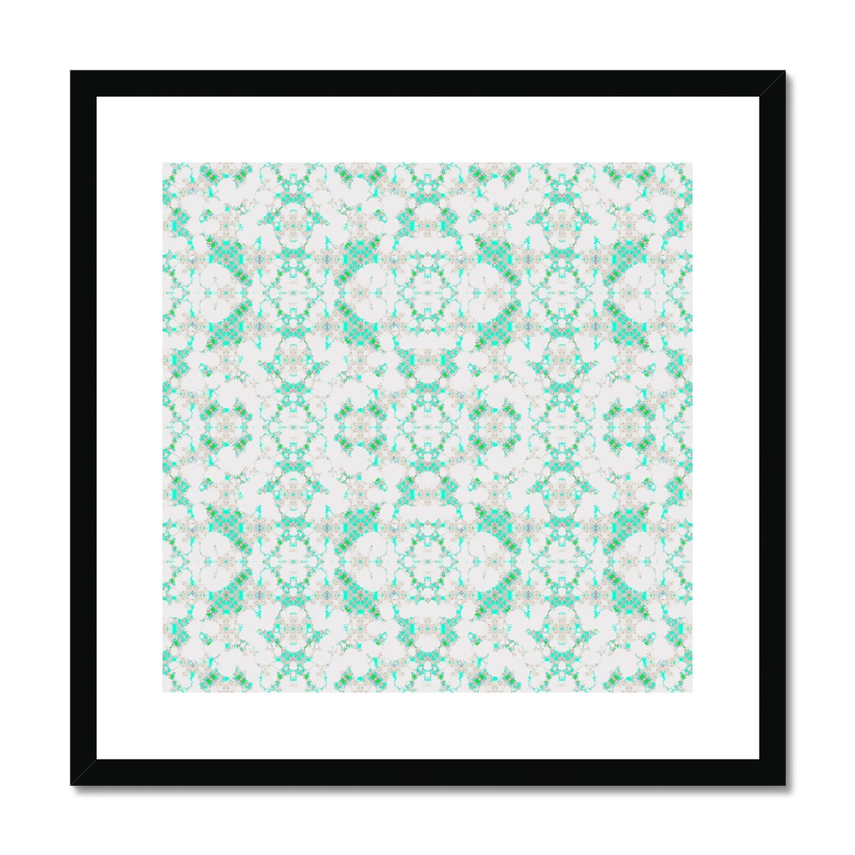Turquoise Framed & Mounted Print