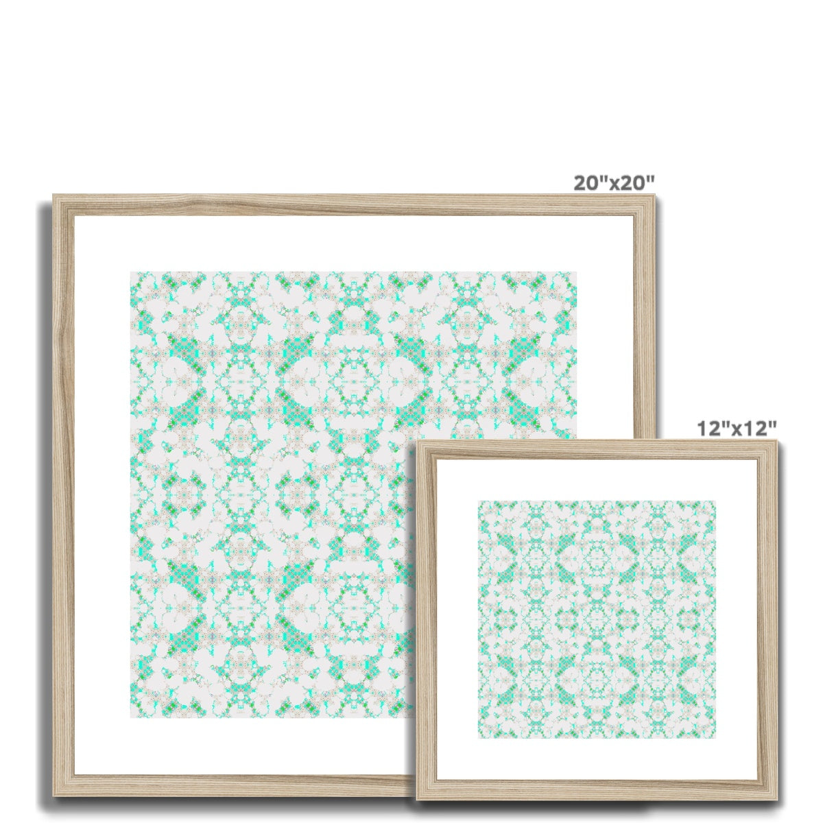 Turquoise Framed & Mounted Print