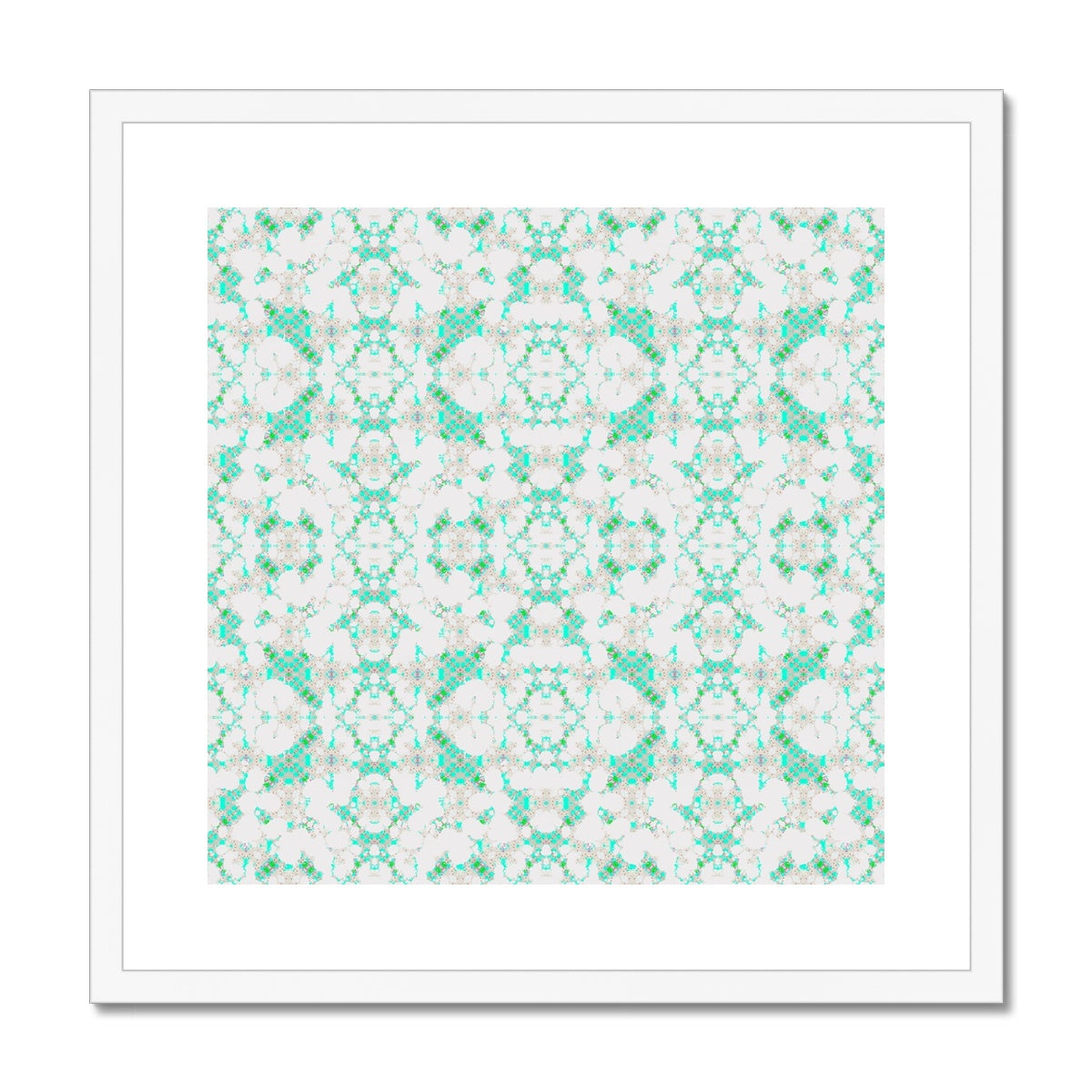 Turquoise Framed & Mounted Print
