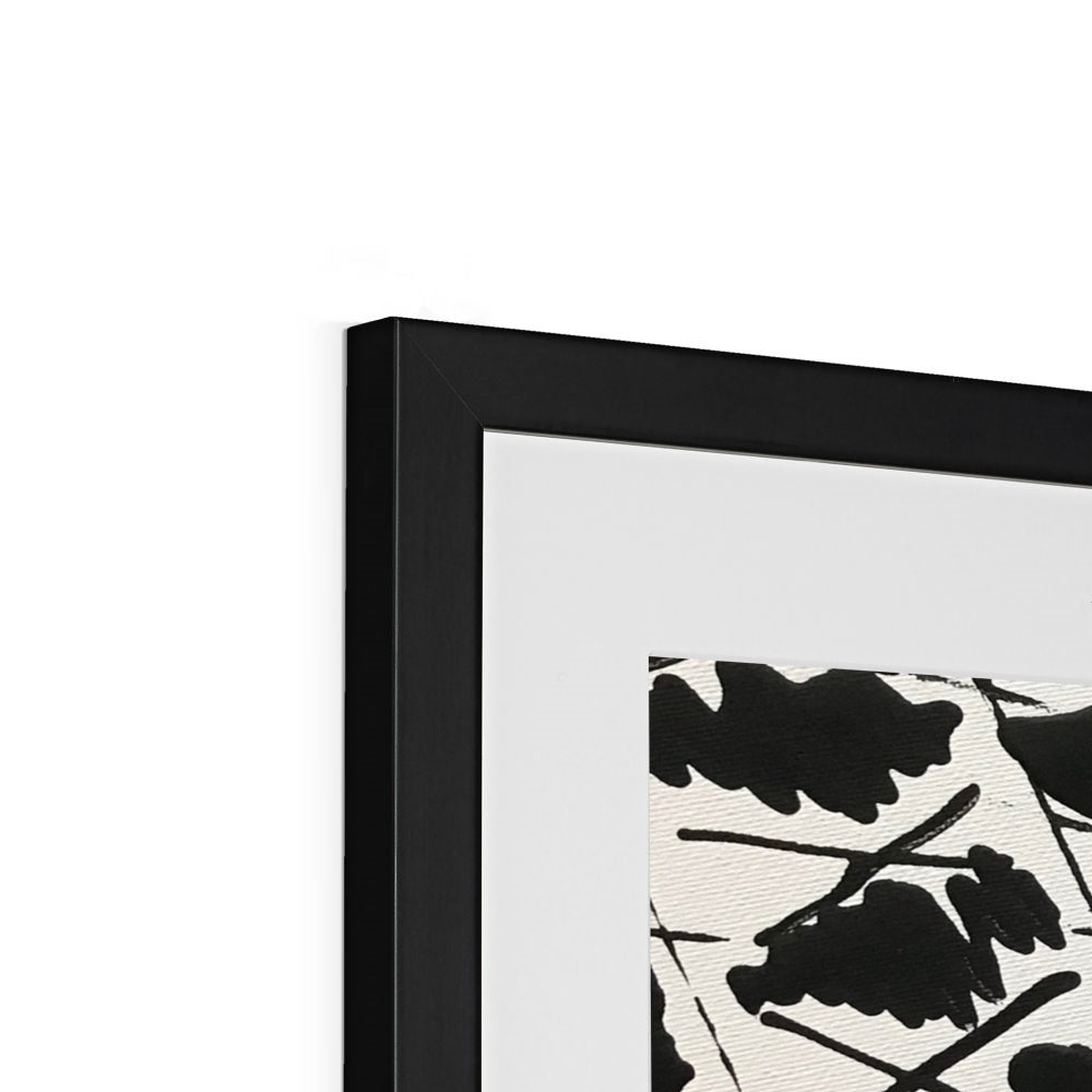 Black & White Framed & Mounted Print