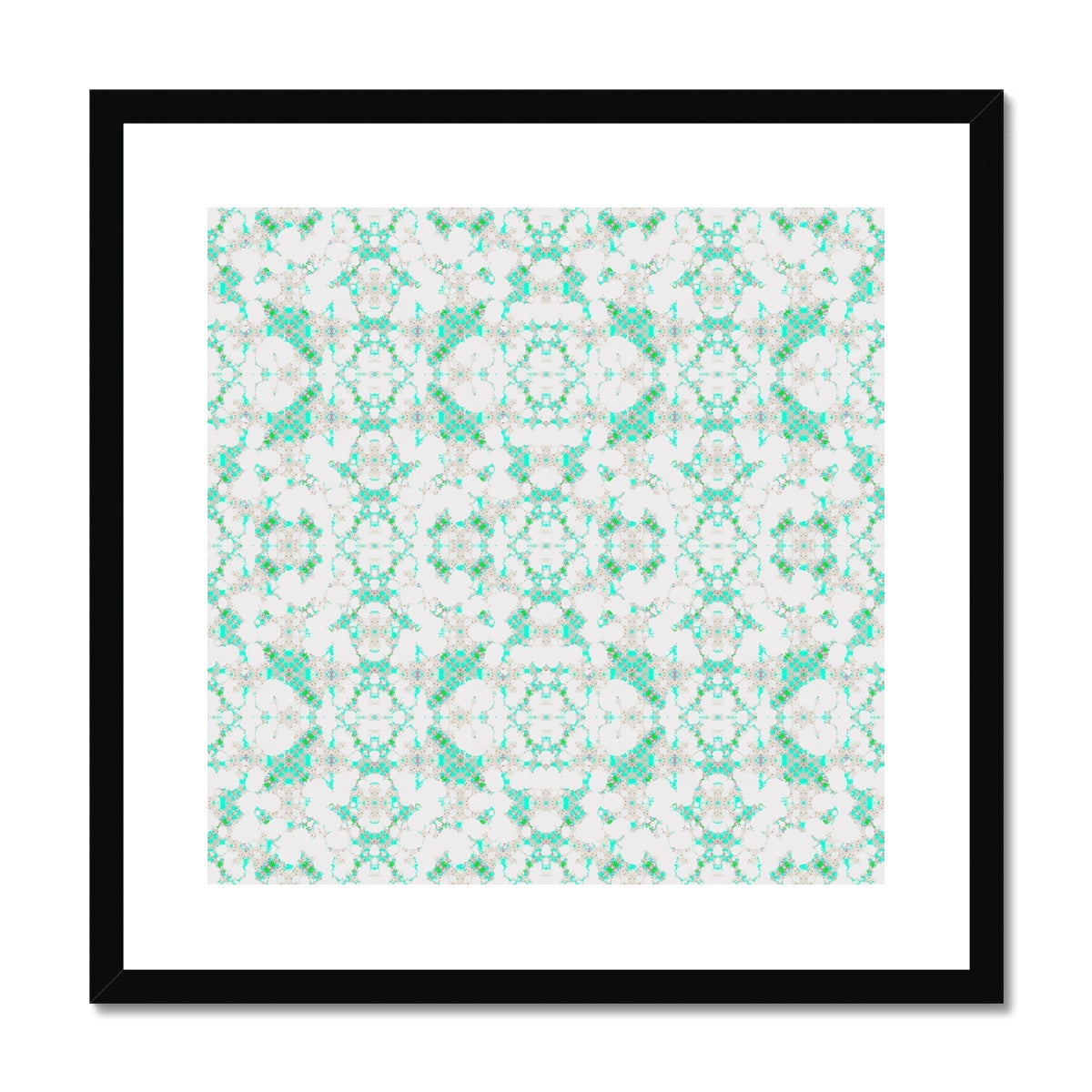 Turquoise Framed & Mounted Print